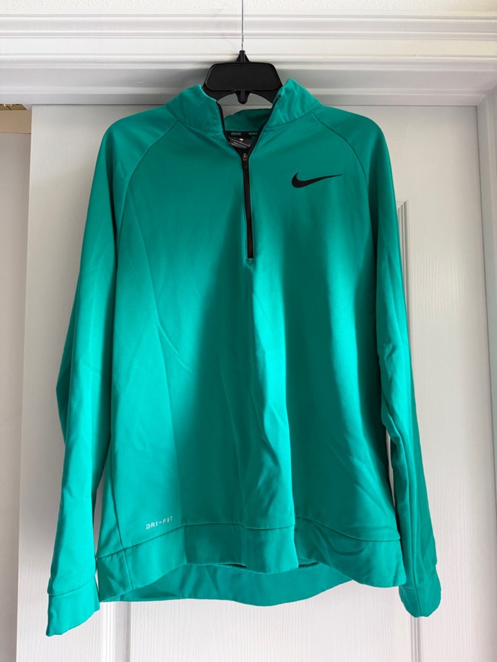 Nike Teal Quarter-Zip Performance Pullover